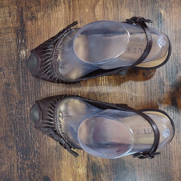 Guess by Marciano Leather Peep-toe Heels - Picture 8 of 16